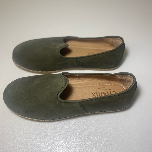 charix Shoes - Clarks Women's Green Loafers